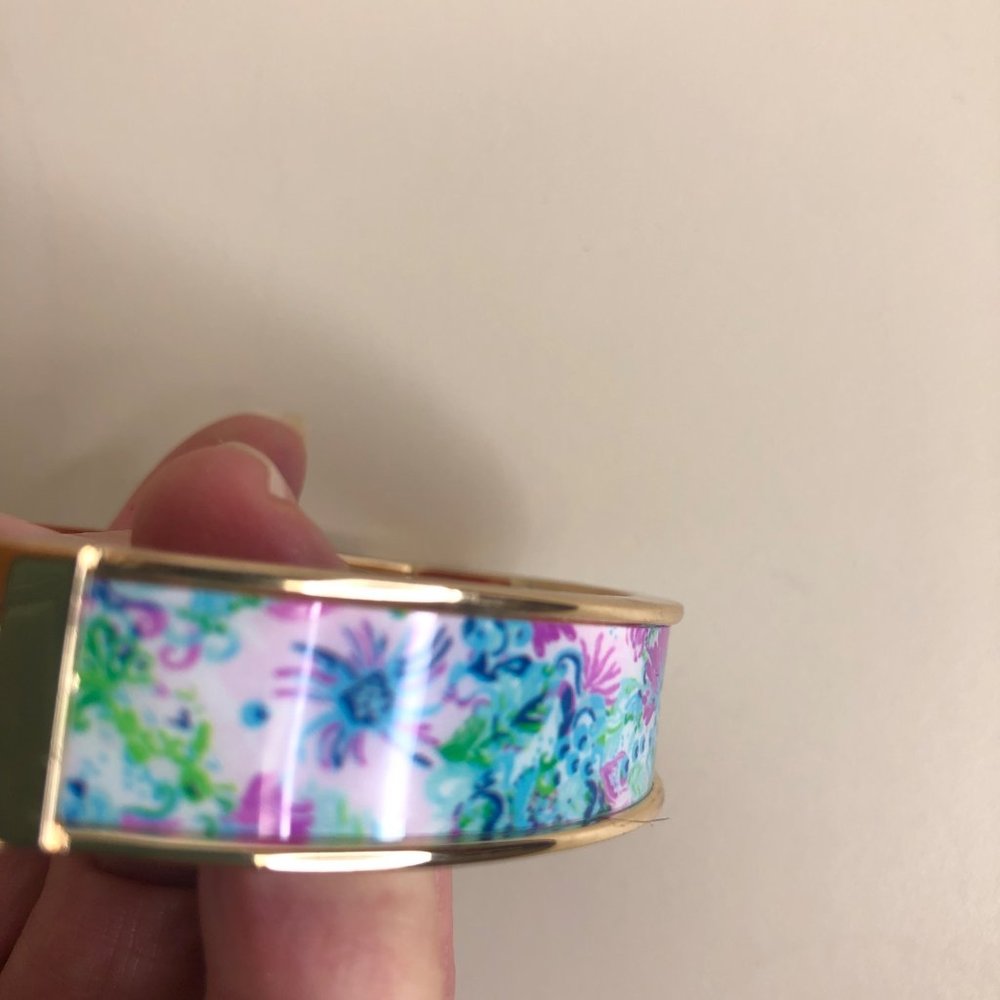 Lilly Pulitizer Bangle Bracelet Photodome Madevilla Baby Magnetic Valentine Gift - Picture 12 of 12